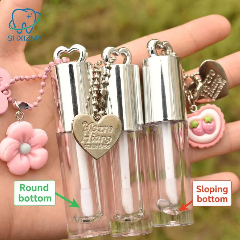 Frosted Refillable Lipstick Tube – 3D Floral DIY Lip Balm Container