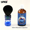 YAQI Ocean 28mm Synthetic Wet Shaving Brush | Resin Handle