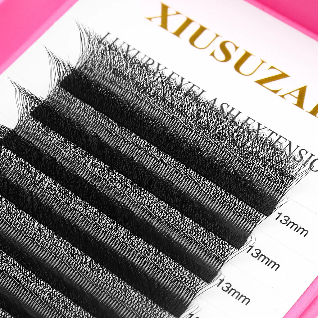XIUSUZAKI 5D W Shape Premade Fan Lash Extensions – Black Brown