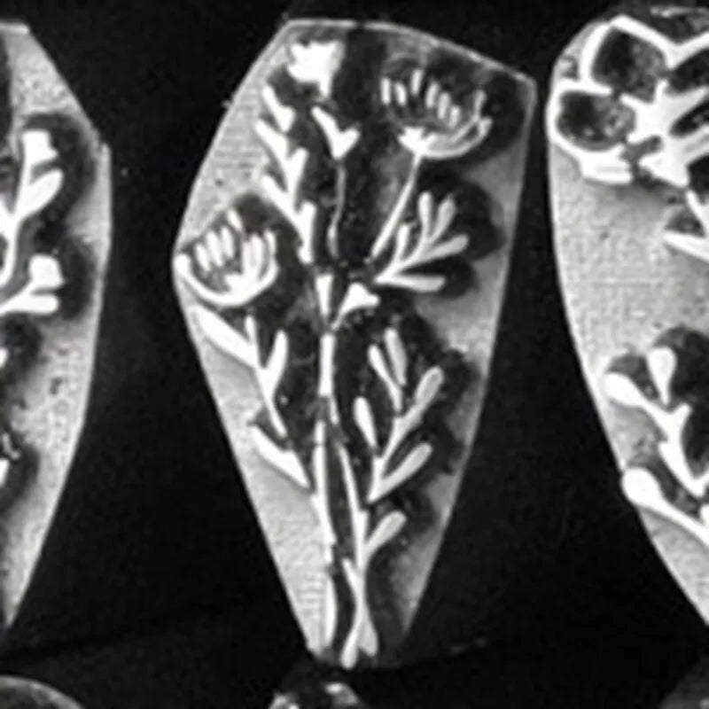 Steel Chisel Engraving Mold – Floral & Birthday Gold Tool