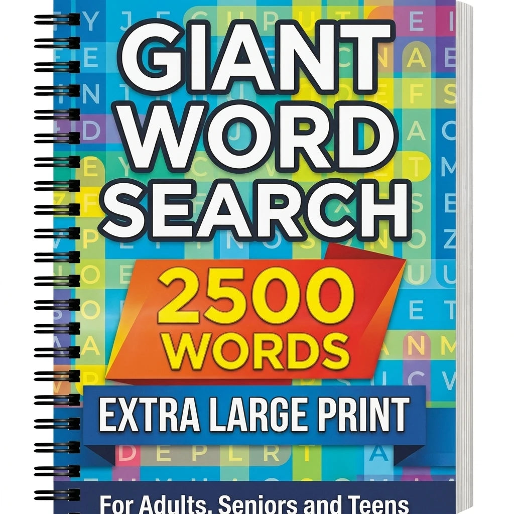 Large Print Word Fill-In Puzzle Book – 120 Pages for Adults