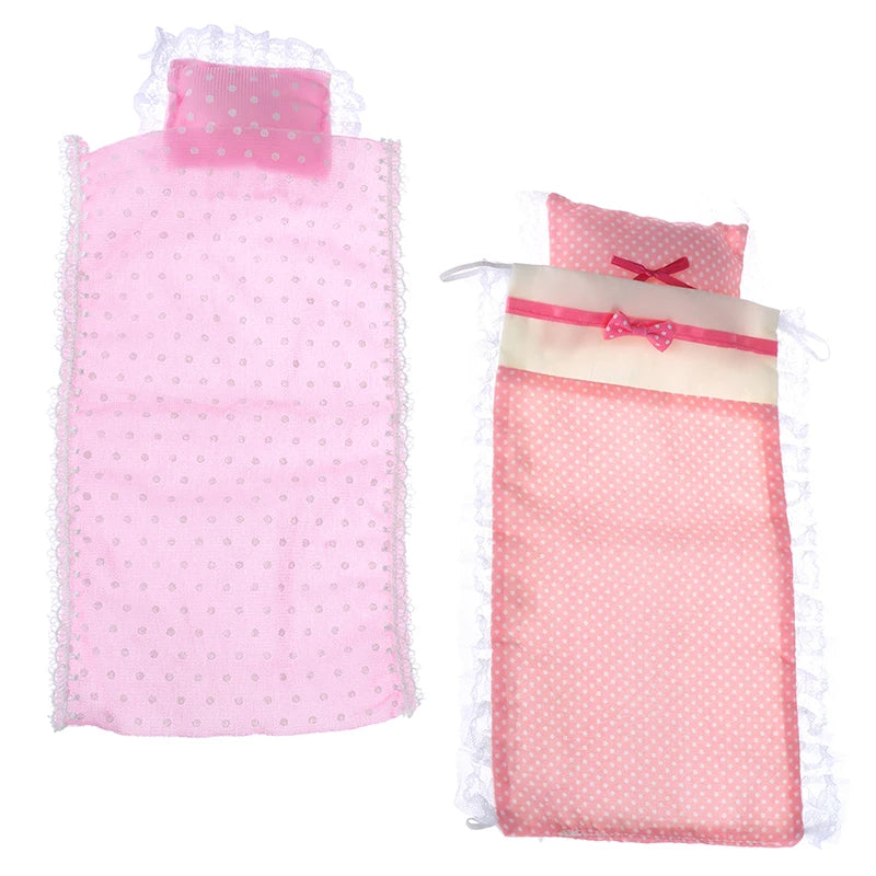 1/12 Dollhouse Single Mattress with Pillow – Miniature Bedding Set