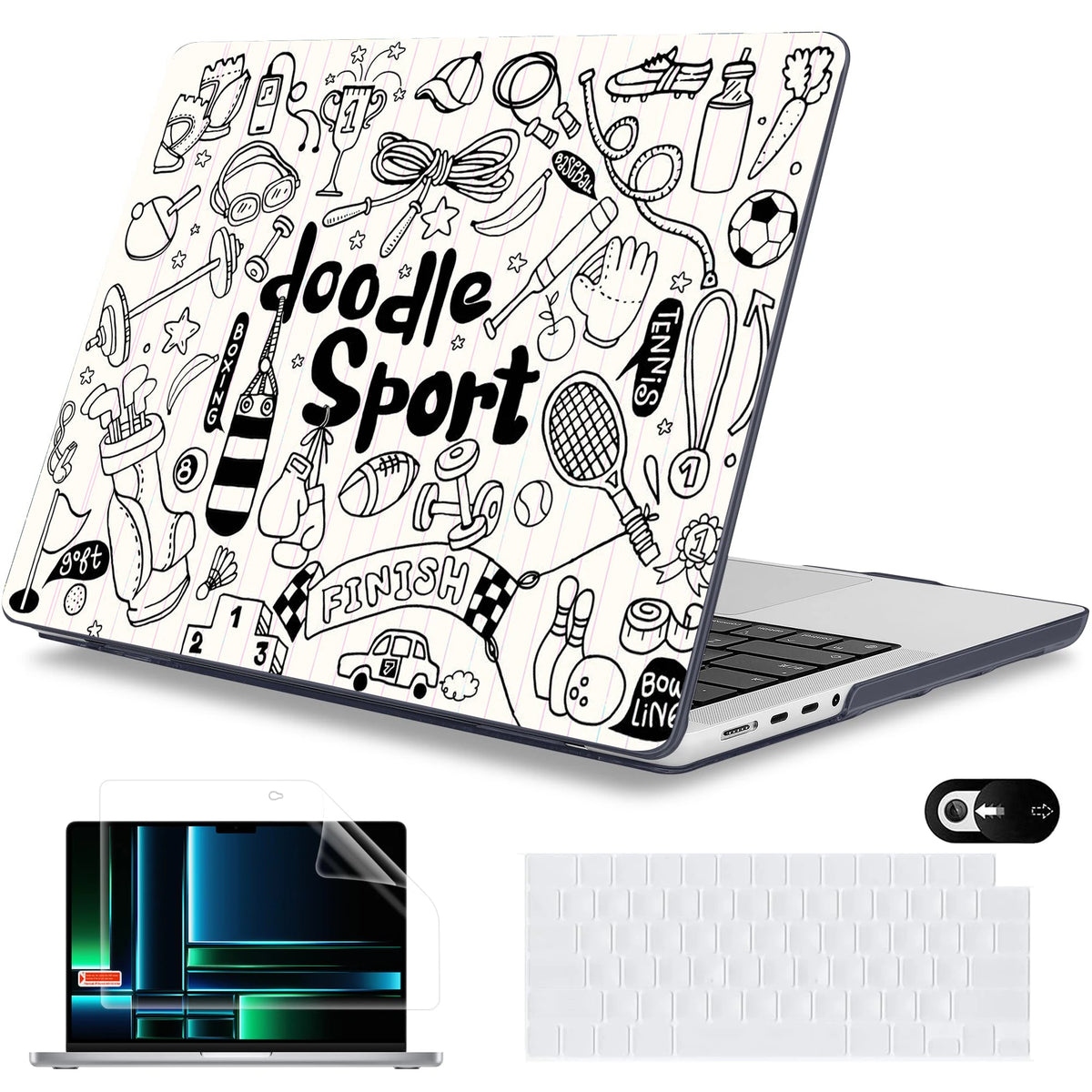 EGYAL Marble Hard Shell MacBook Air Pro Case 13 14 15 16 M4 M3