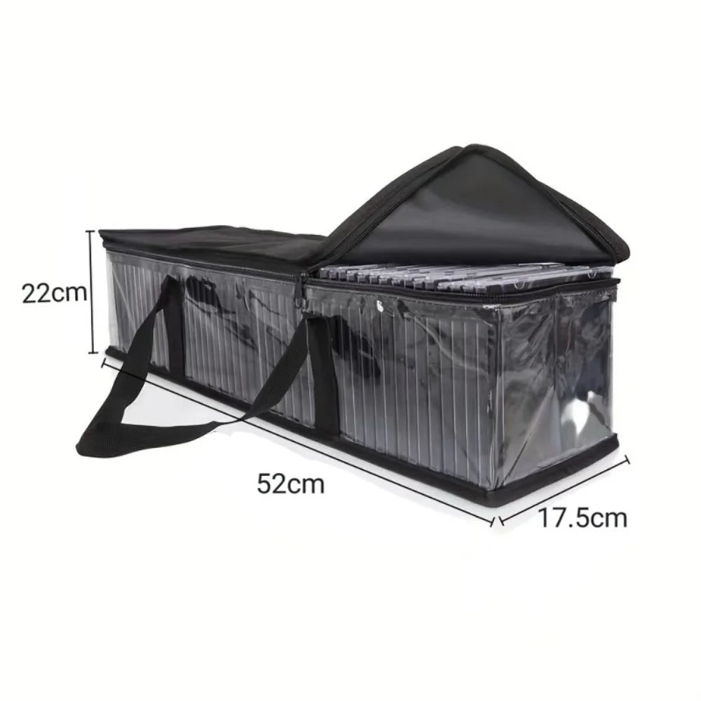 Large Transparent Dustproof Zippered Storage Bag – Stackable PVC