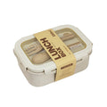 850ml Wheat Straw Bento Box – Microwave-Safe Lunch Container