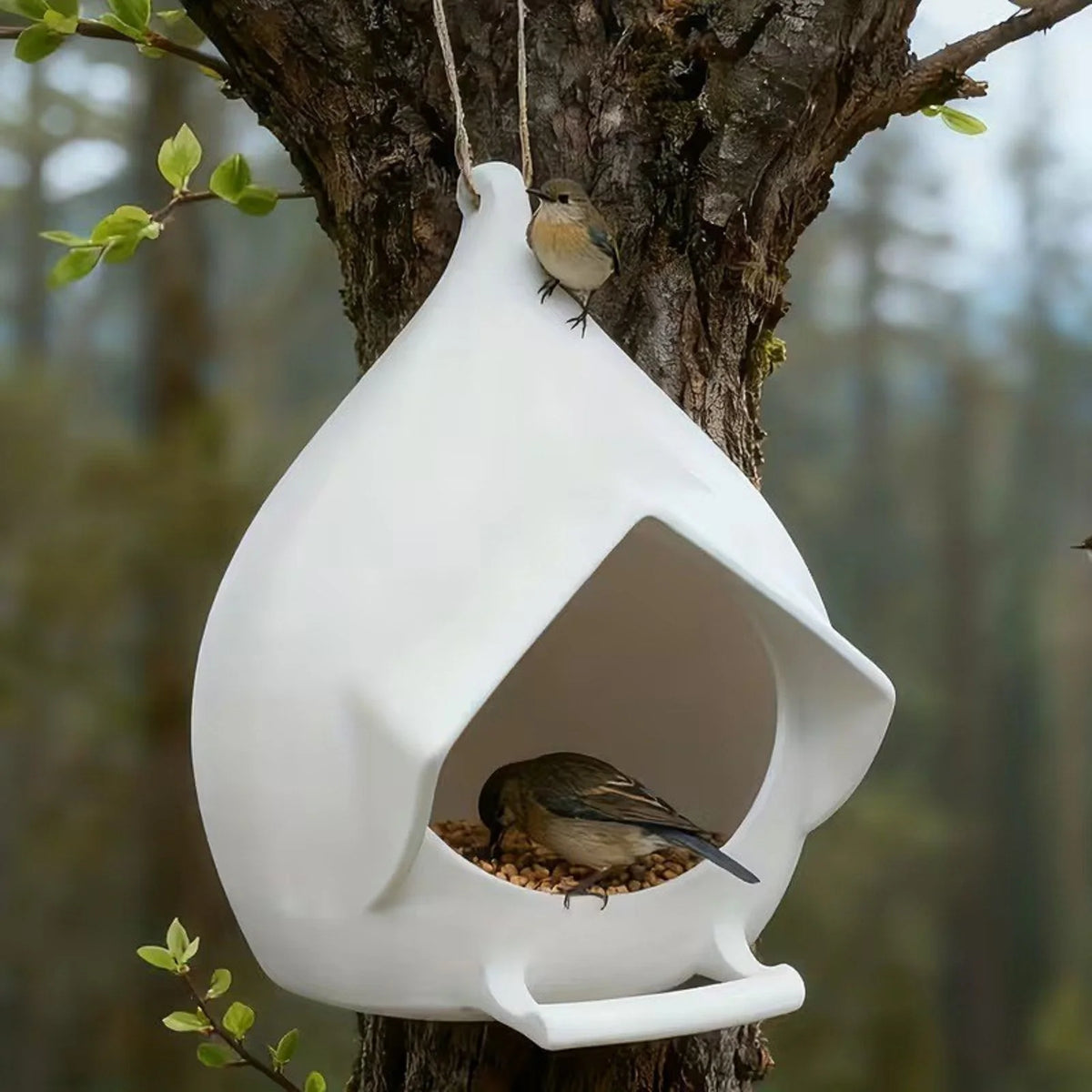 Hanging Bird Feeder with Perches – Weather-Resistant Outdoor