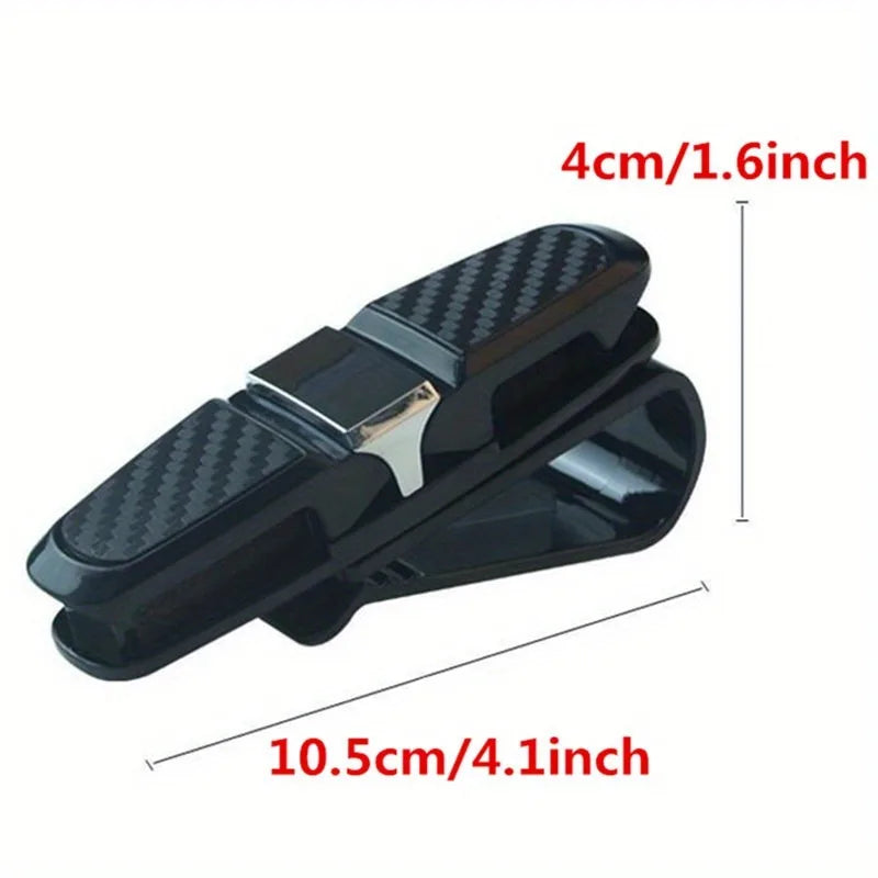 2-Pack Car Visor Sunglass Holder Clip | ABS Eyeglass Mount