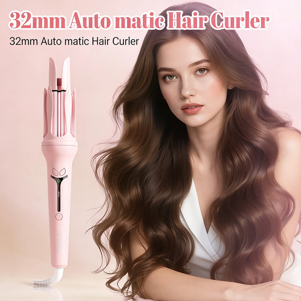 Automatic Hair Curling Iron – Anti-Scald Ceramic Timer Beep