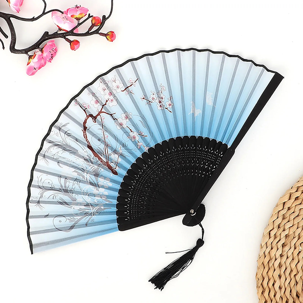 Vintage Folding Hand Fan – Chinese Dance & Home Décor Gift