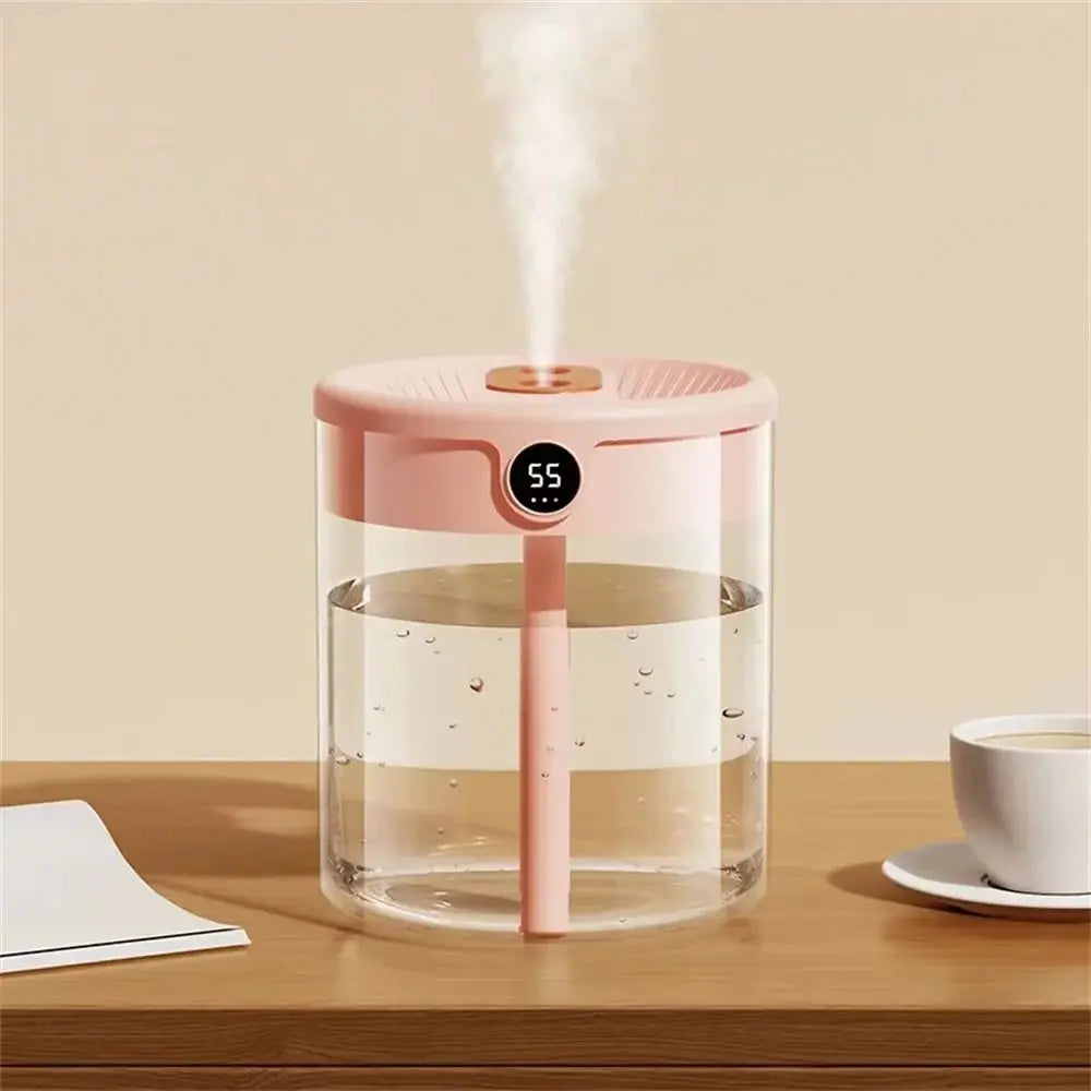 2L USB Dual Mist Humidifier – Ultra-Quiet Touch Control