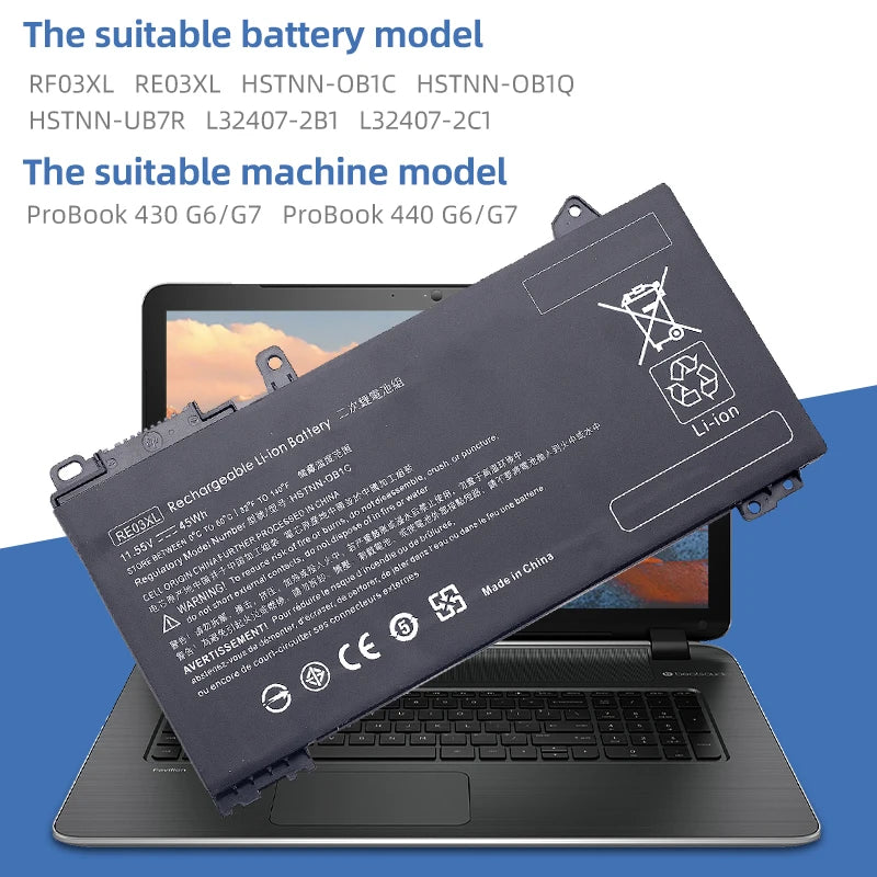 SUOZHAN RE03XL Battery – HP ProBook 440 445R 450 455R G6