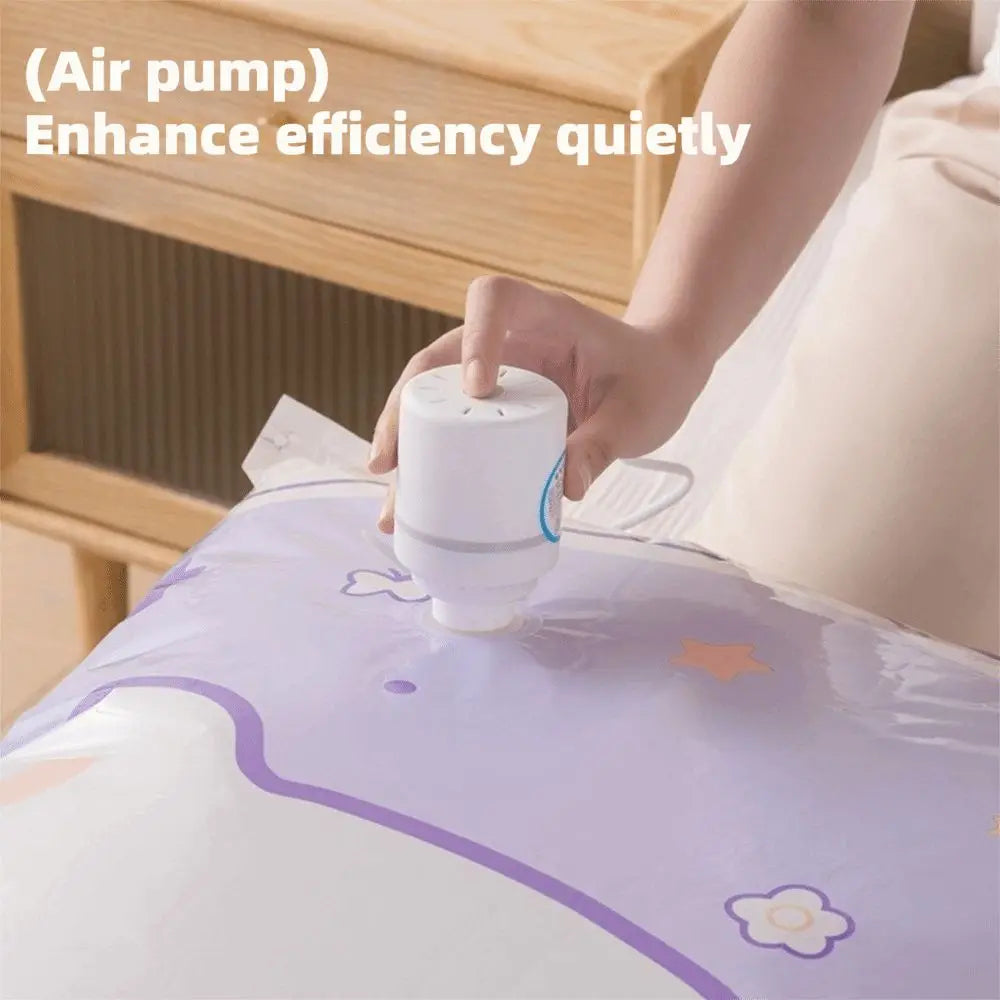 Vacuum Compression Storage Bags – Thickened PE Clothing Organizer