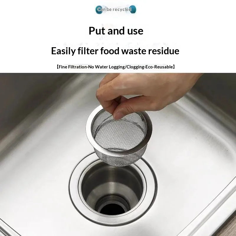 Stainless Steel Kitchen Sink Strainer & Drain Filter Basket
