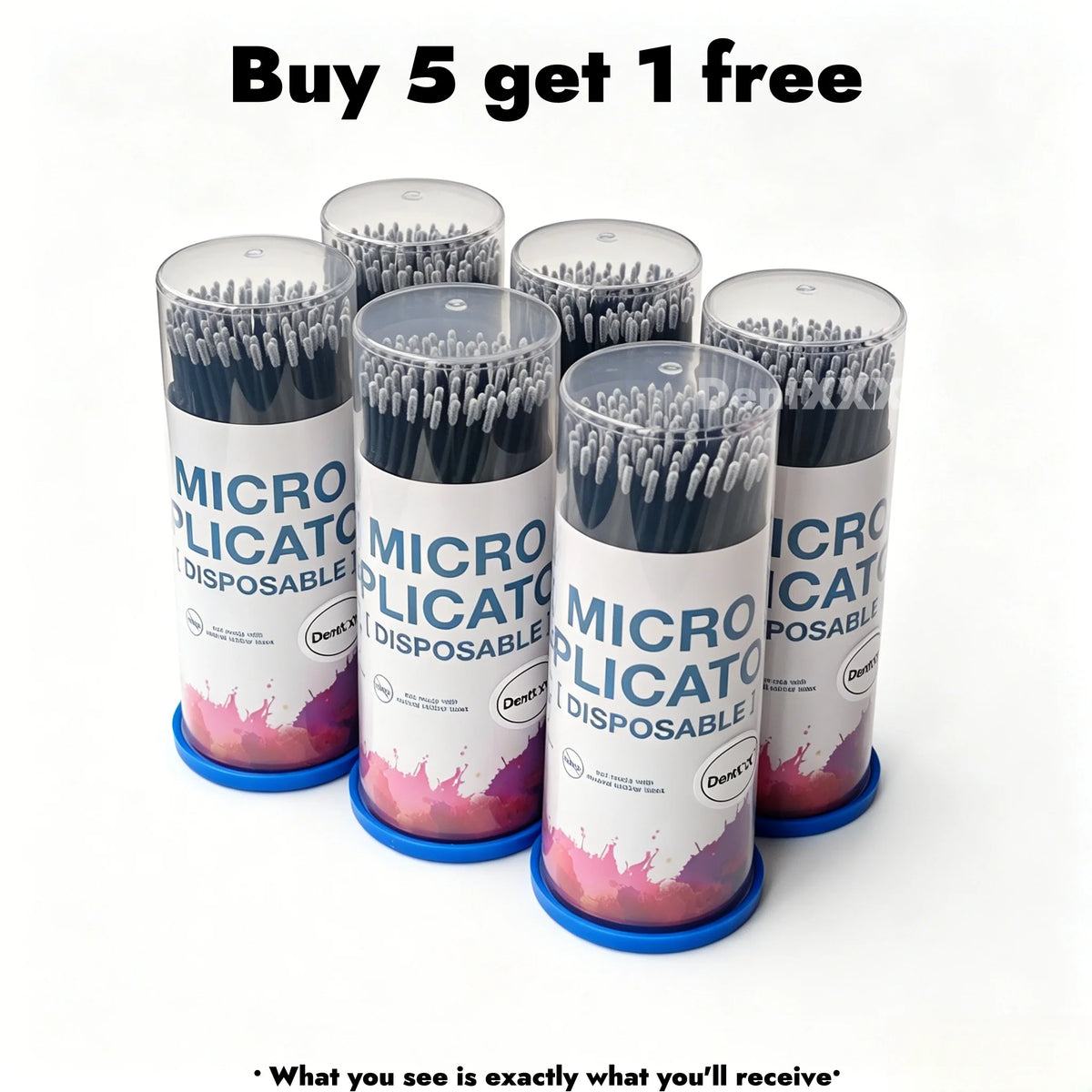 Disposable Micro Applicator Brushes 100pc | Bendable Precision Tips