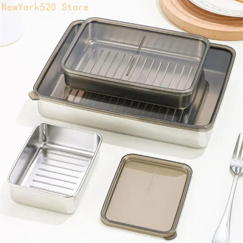 Stackable Stainless Steel Meal Prep Containers & Sealing Lids