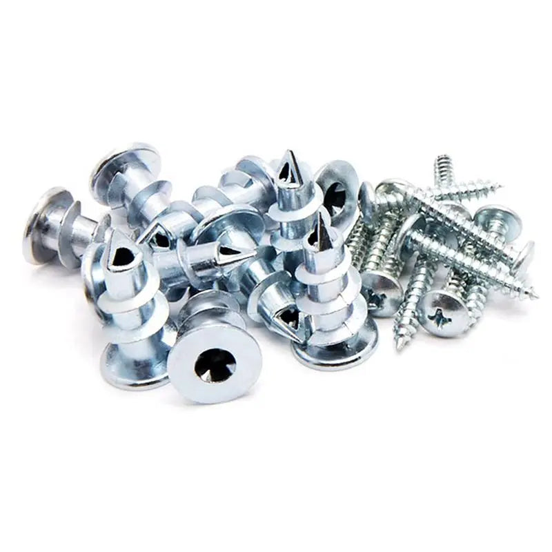 Zinc Self-Drilling Drywall Anchor Kit with Screws – 60 PCS