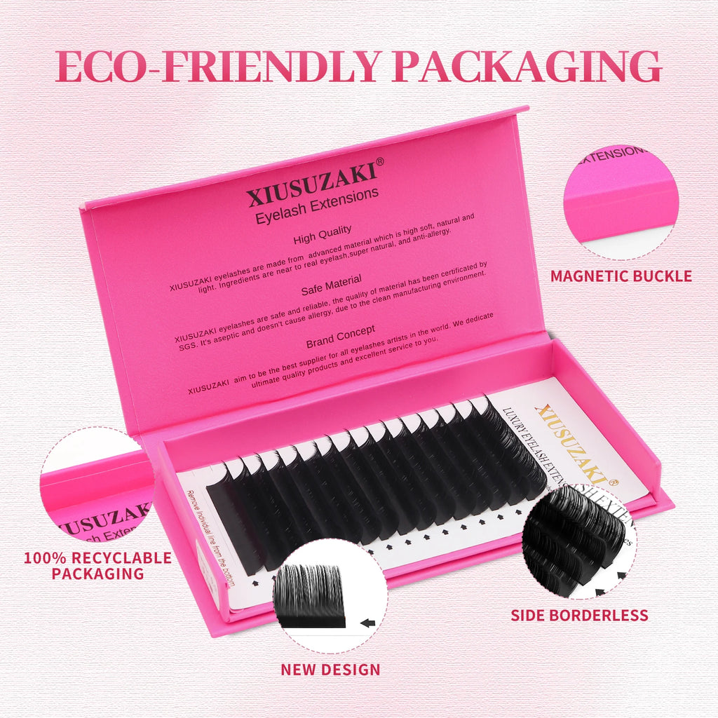 XIUSUZAKI Soft Matte Black Classic Individual Lash Extensions