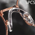5-Pack Silicone Airbag Glasses Nose Pads – Anti-Slip Comfort
