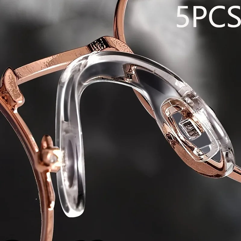 5-Pack Silicone Airbag Glasses Nose Pads – Anti-Slip Comfort