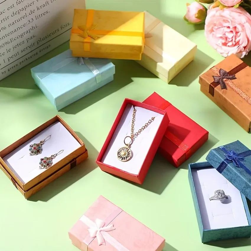 24pcs Assorted Colors Jewelry Gift Boxes – Ring Earring Necklace