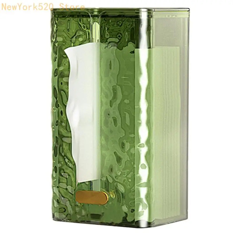 Wall-Mounted Plastic Tissue Box Cover & Cellphone Holder