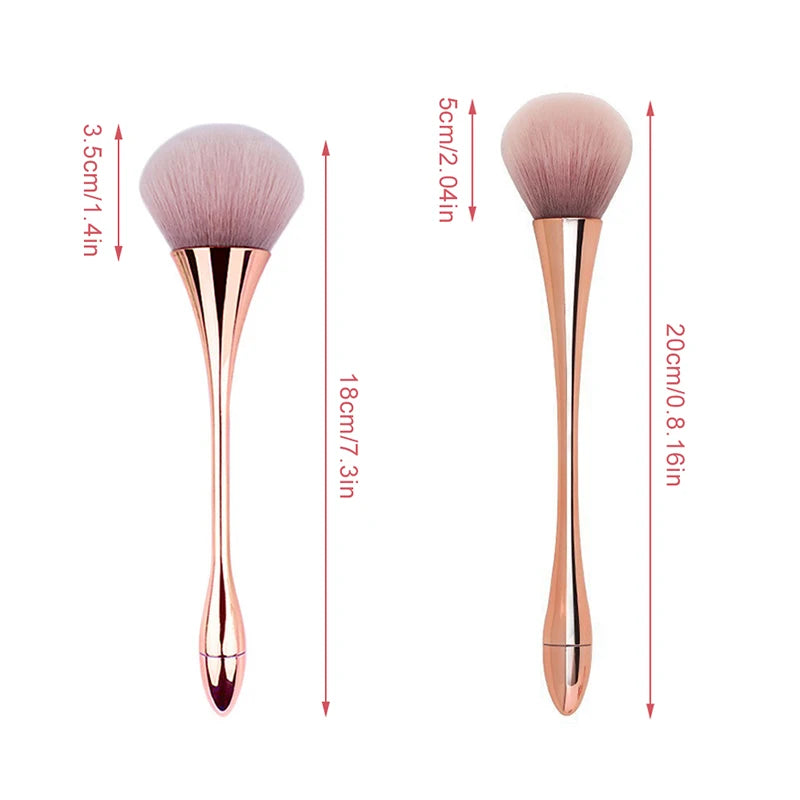 HNKMP Nail Art & Makeup Powder Brush – Soft Synthetic