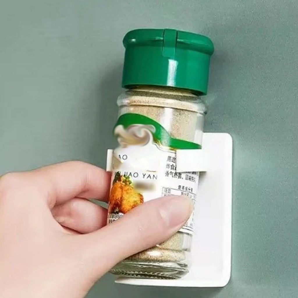 Wall-Mounted Punch-Free Spice Rack for Kitchen & Bathroom