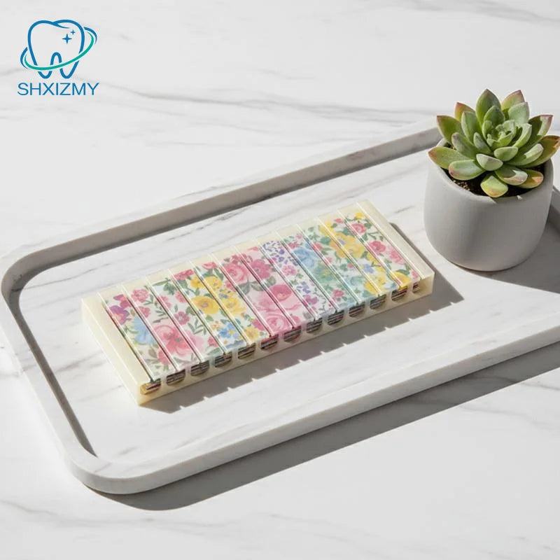 Nail Foil Roll Organizer – Clear Compartment Storage Case