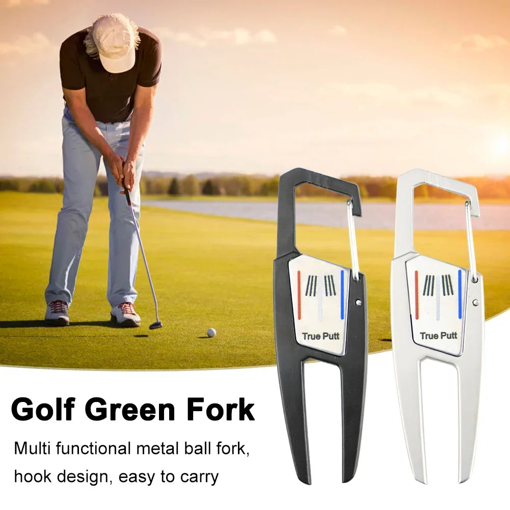 Zinc Alloy Golf Divot Repair Tool – Putting Green Fork