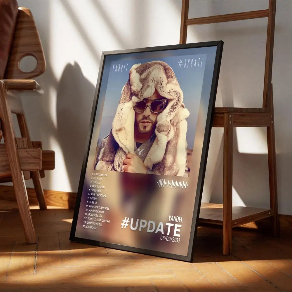 Yandels Music Rap Poster Waterproof Wall Art Sticker Home Decor