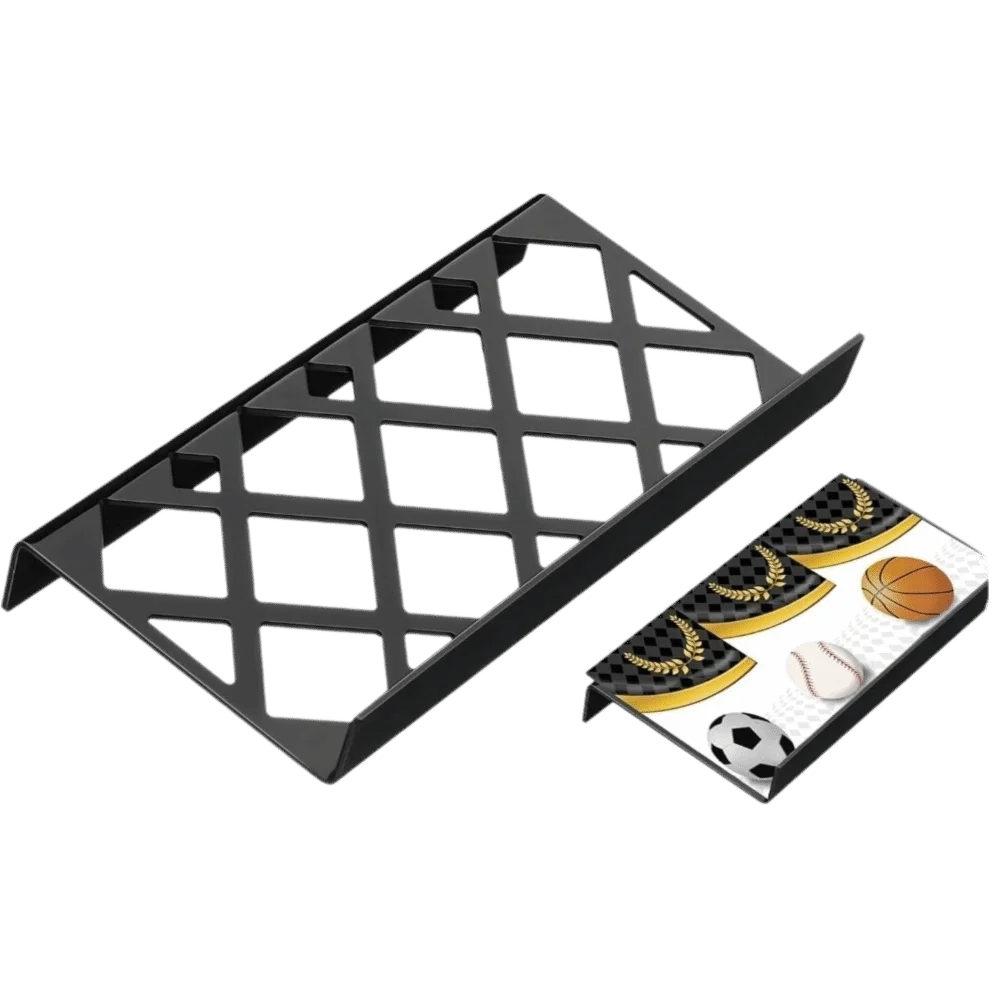 Matte Black Acrylic Trading Card Display Riser & Organizer