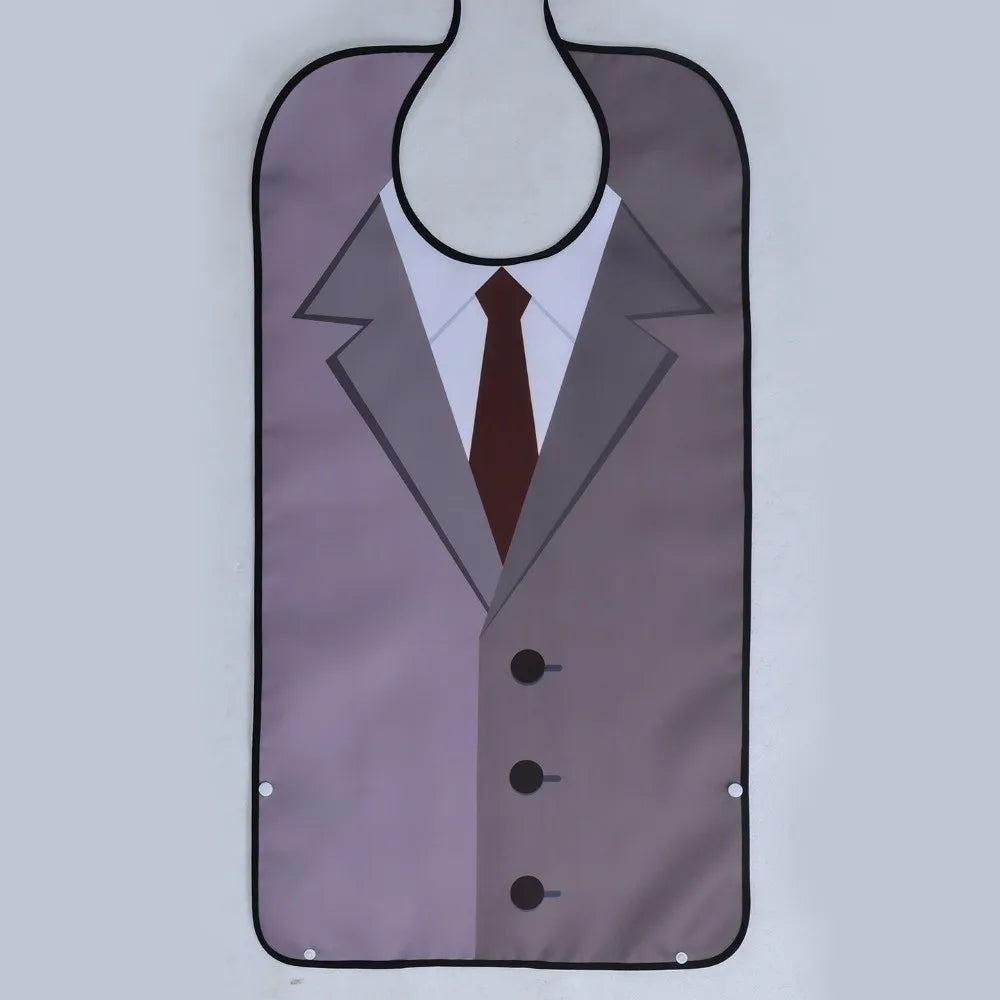 Waterproof Adult Eating Bib – Large Crumb Catcher & Washable