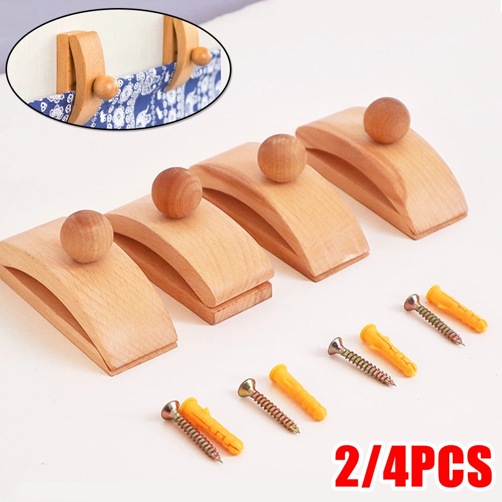 Wooden Quilt & Tapestry Wall Hangers – Blanket Clamp Clips