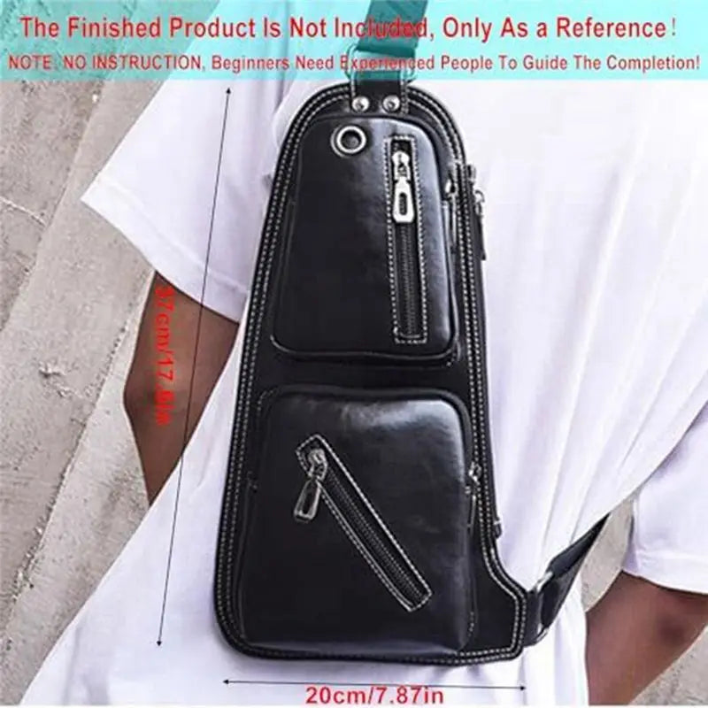 Acrylic Sling Bag Leather Template – Crossbody Chest Bag Stencil