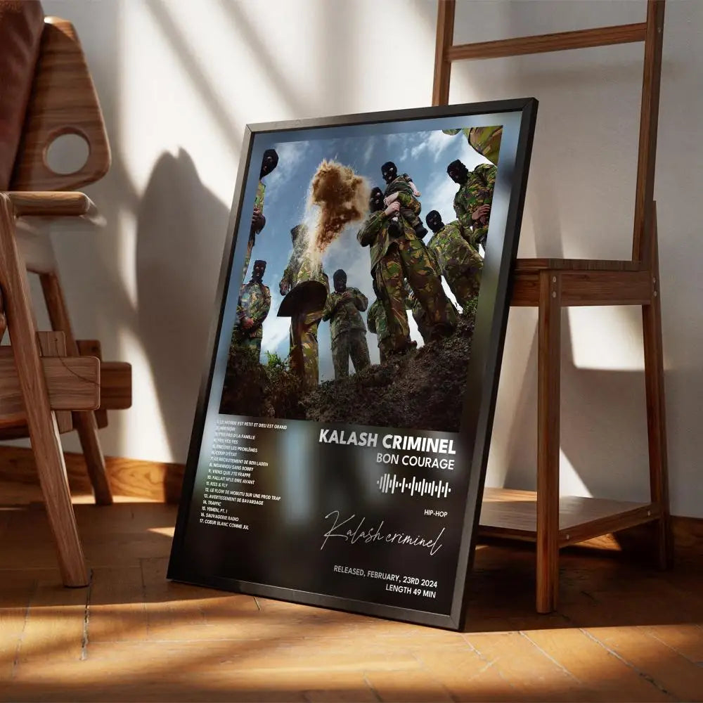 Kalash Criminel Rap Music Poster – Waterproof Wall Art