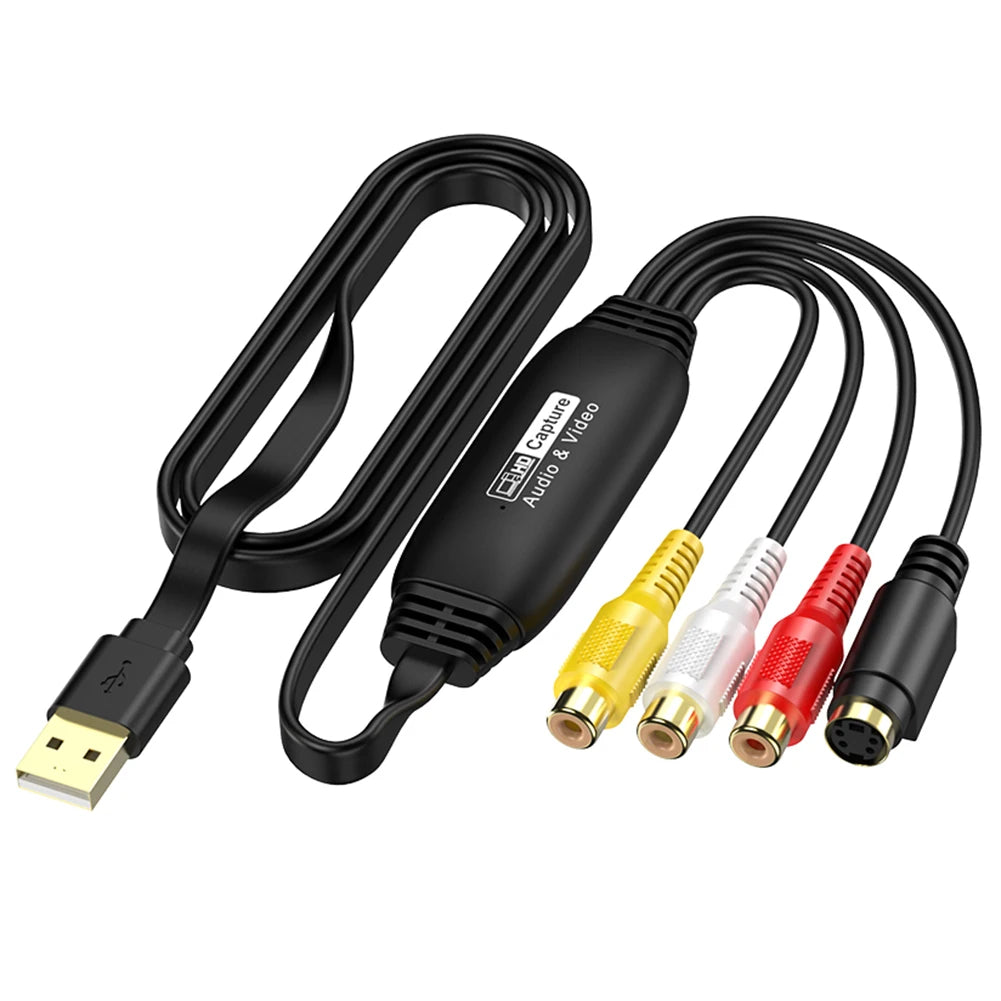USB Video Capture Card – RCA to USB Converter VHS DVD VCR
