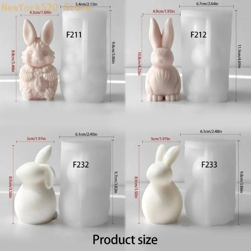 Rabbit Silicone Mould for Soap, Chocolate & Resin Crafts