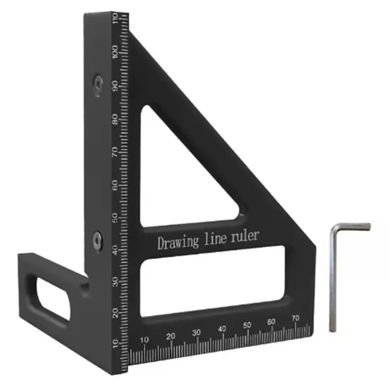 Carpenter Square Woodworking Protractor 3D Multi-Angle Ruler