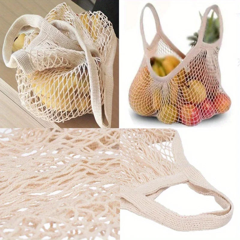 Reusable Mesh Grocery Bags – Washable Net Produce Bags