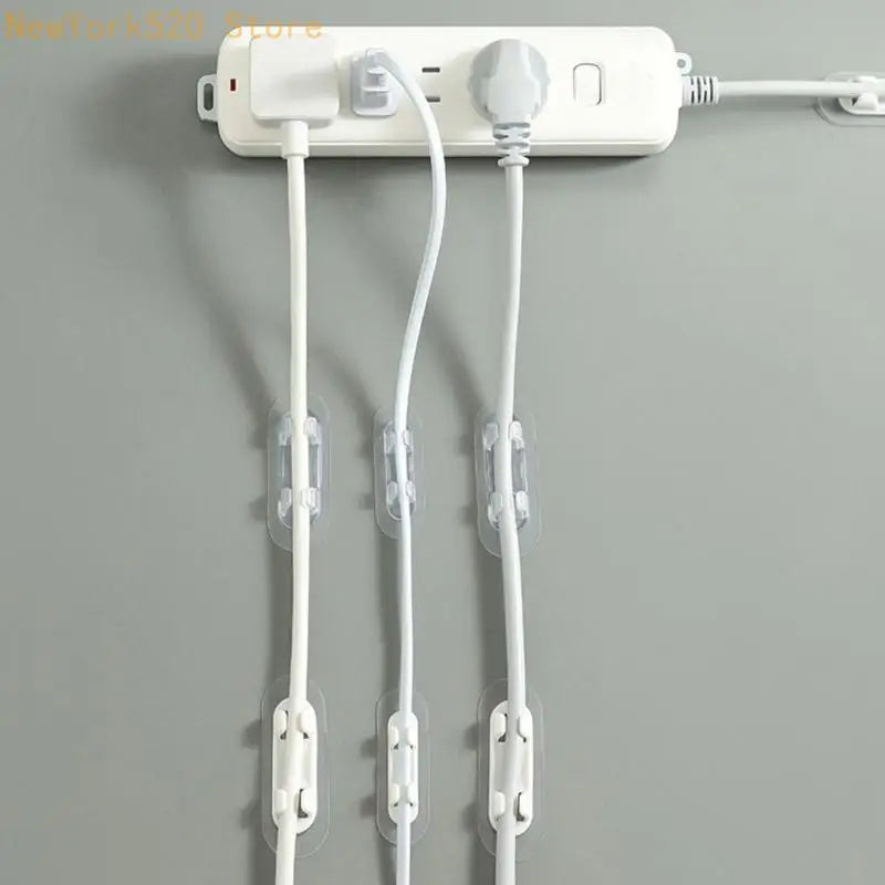 10-Pack Self-Adhesive Cable Clips Wire Holder – Wall & Glass