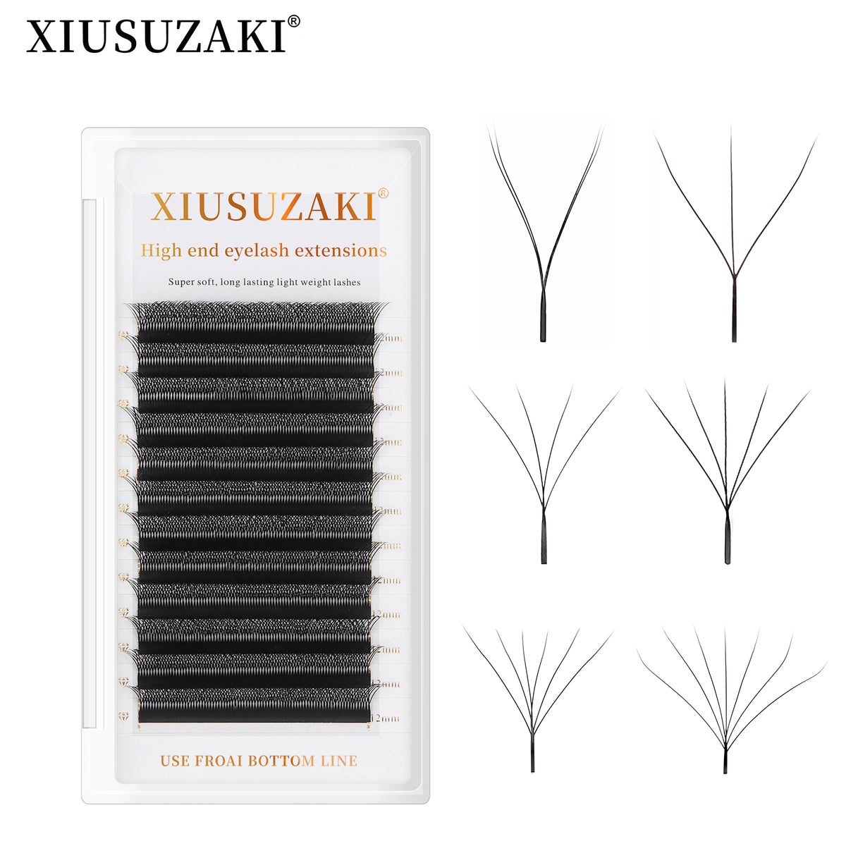 XIUSUZAKI W Bloom Premade Fan Lash Extensions 2D–8D YY