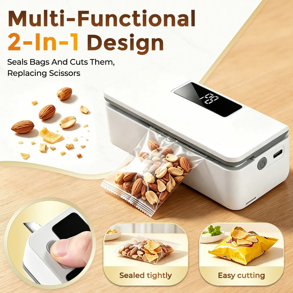 FLAREMORE Mini Rechargeable Handheld Heat Sealer – 8-Speed