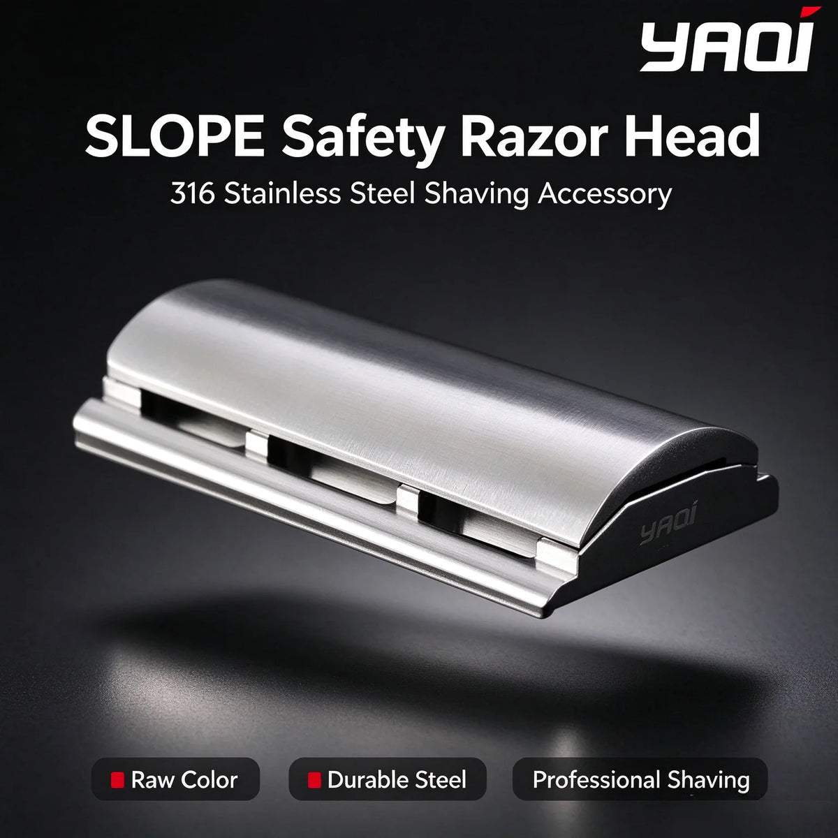 Yaqi SLOPE 316 Stainless Steel Safety Razor Head SRH051