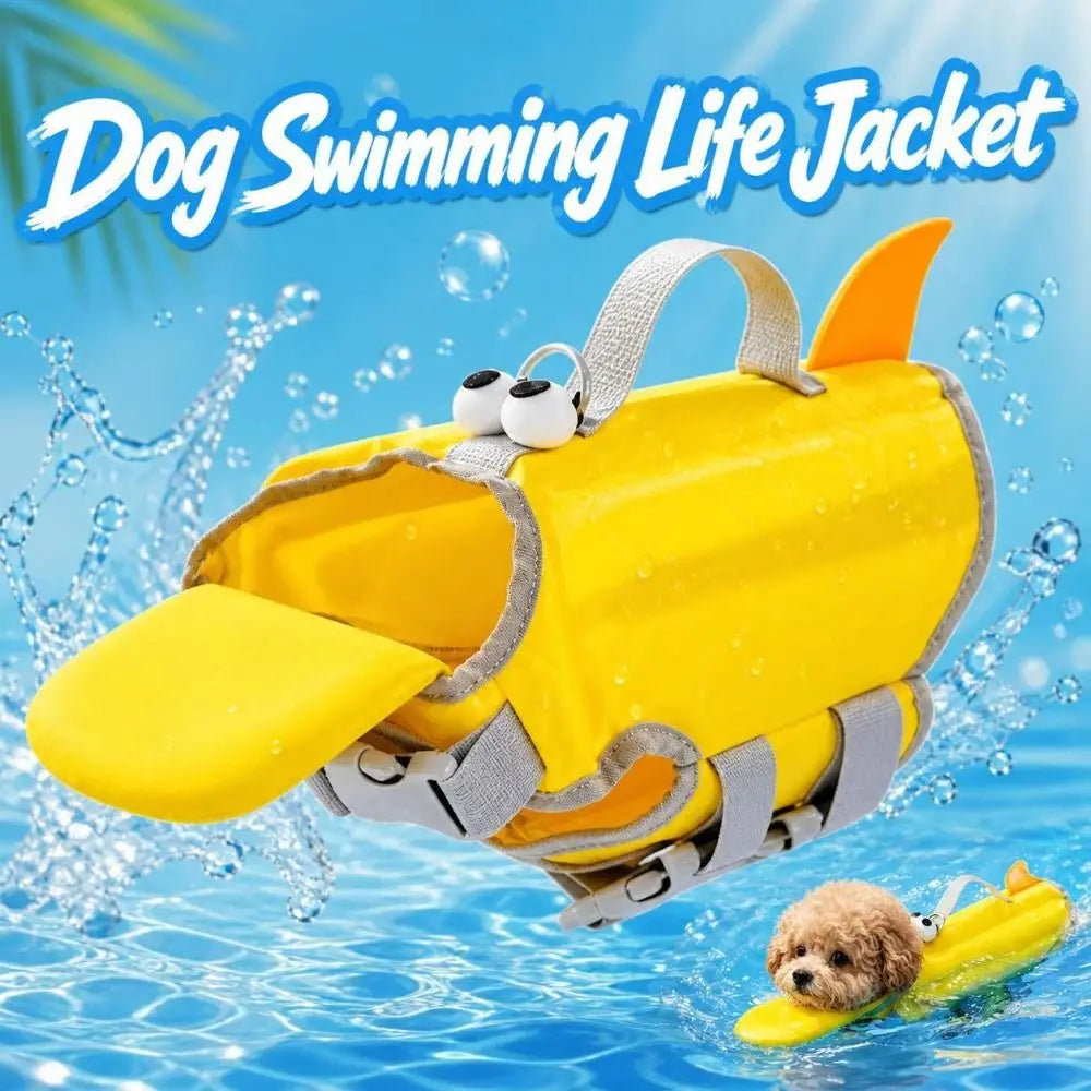 Adjustable Dog Life Jacket – Lightweight Puppy Swim Vest XS–M