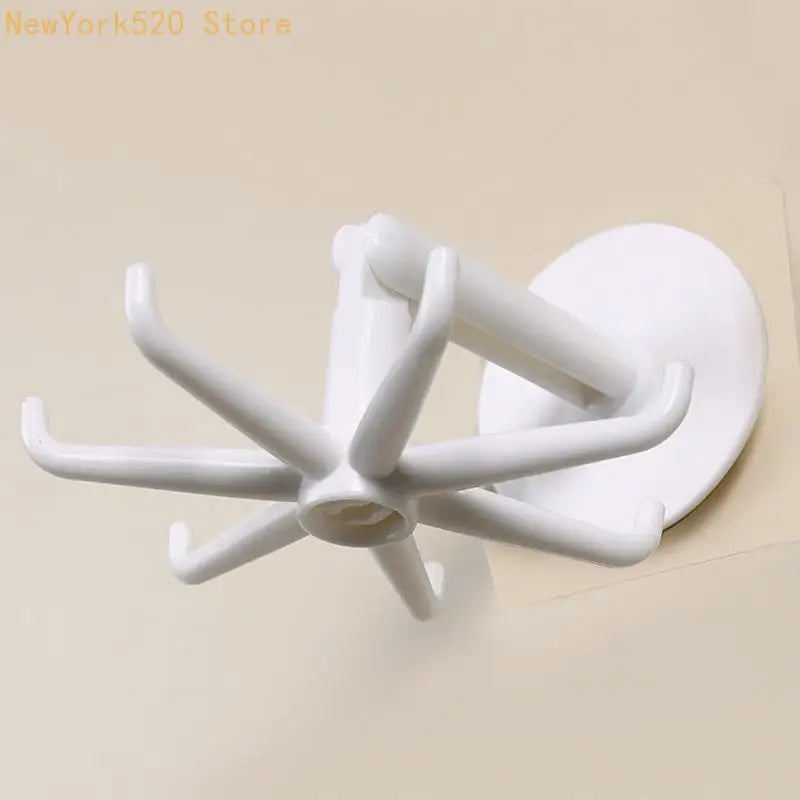 7-Claw 360° Rotating Hook – Kitchen & Bathroom Organizer