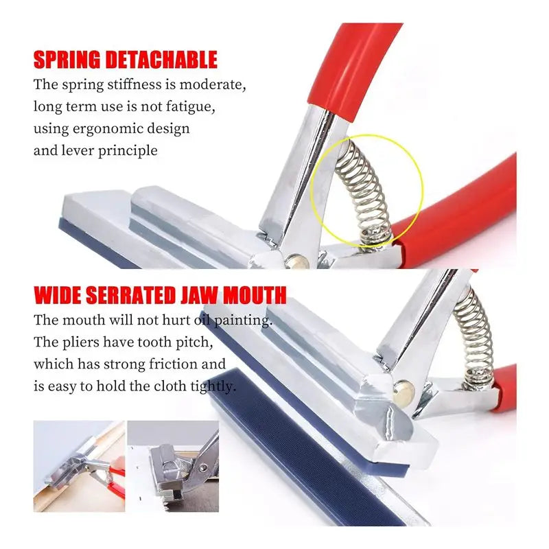 Canvas Stretching Pliers & Staple Remover Set – Stainless Steel