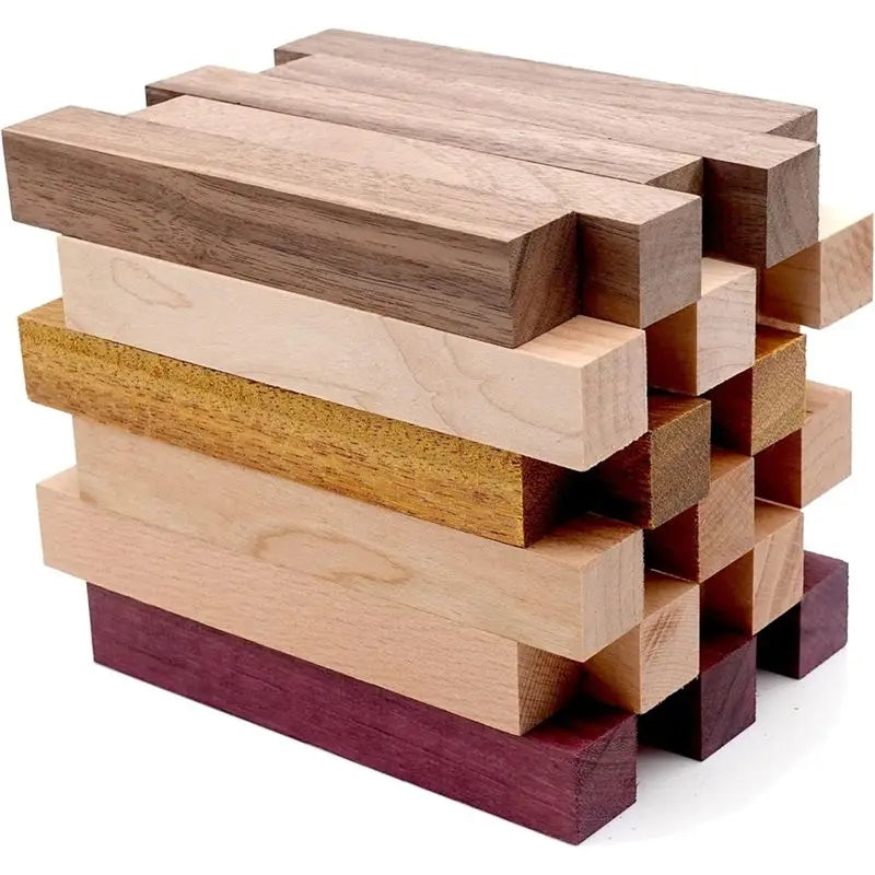 30-Pack Exotic Wood Pen Blanks for Woodturning – Kiln-Dried