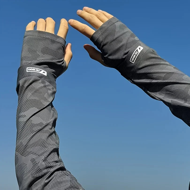 Ice Silk Arm Sleeves UPF 50+ Cooling UV Protection – Outdoor