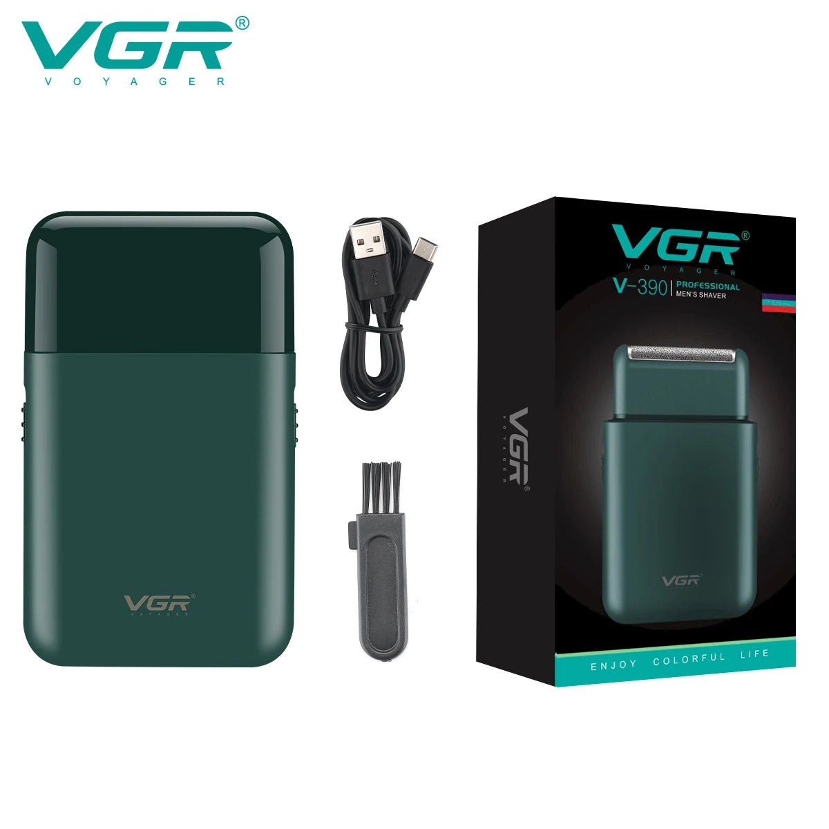VGR V-390 Mini Electric Shaver & Beard Trimmer for Men