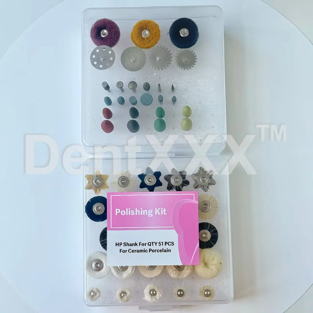 51Pcs HP Polishing Kit 2.35mm – Diamond Burs & Grinding Set